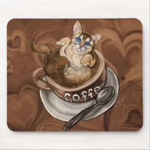 Coffee Cat Mouse Mat