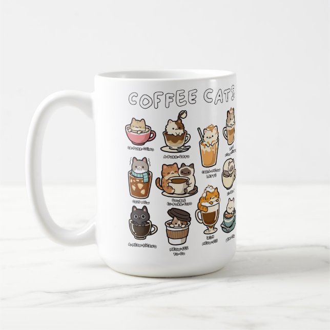Coffee cat  mug (Left)