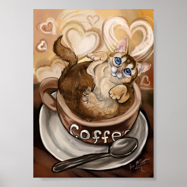 Coffee Cat Poster (Front)