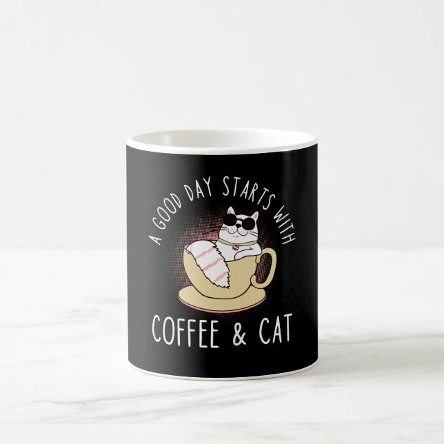 Coffee Cat Saying Mug (Center)