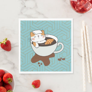 Coffee Cat Spa Napkin