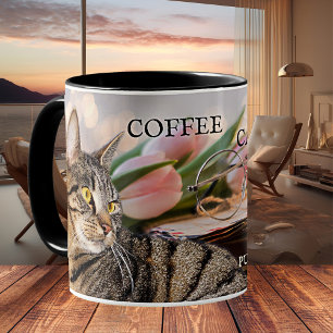 Coffee Cats and Books Mug