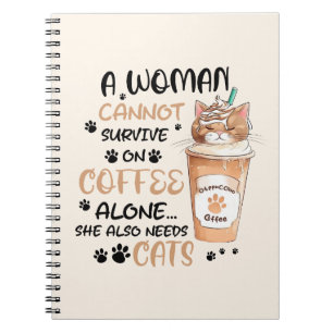Coffee & Cats – Cute Kawaii Art Notebook
