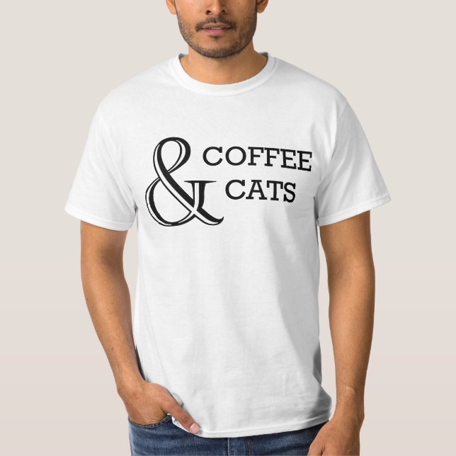 Coffee & Cats T-Shirt (Front)
