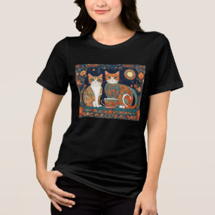 coffee cats Tri-Blend shirt
