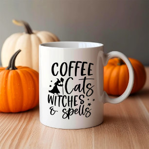 Coffee Cats Witches and Spells Mug