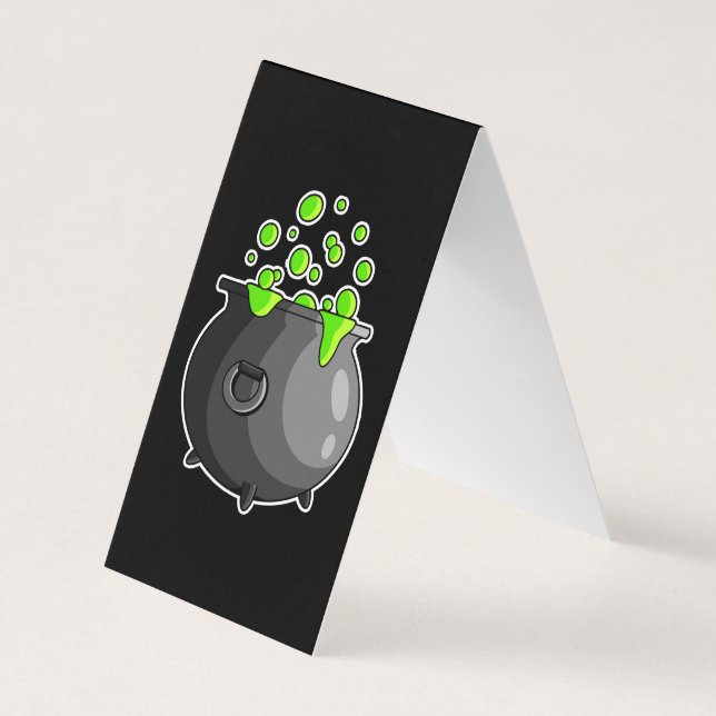 Coffee Cauldron Business Card Sign (Front)