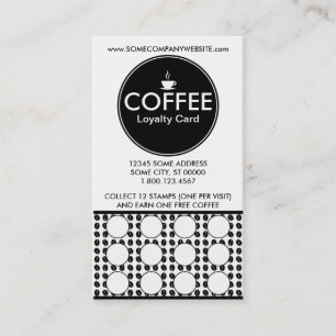 coffee centre stamp card