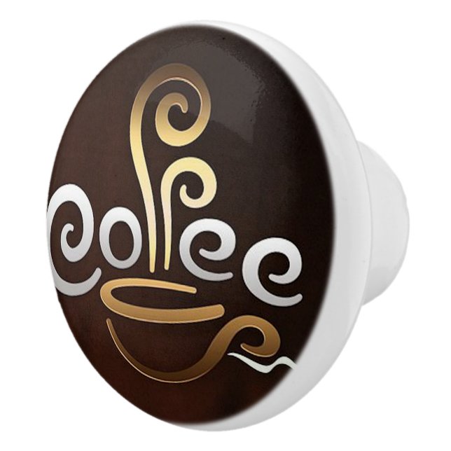Coffee Ceramic Knob (Right)
