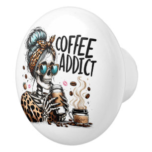 Coffee Ceramic Knob