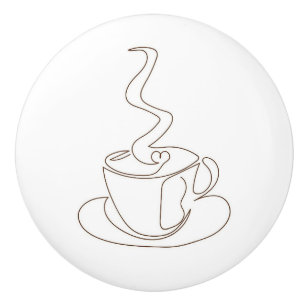Coffee ceramic knobs