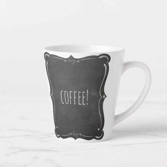 coffee chalkboard latte mug (Right)