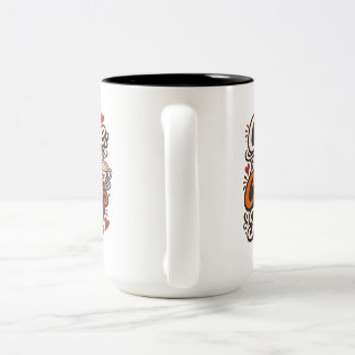 Coffee chaos office meetings Two-Tone coffee mug
