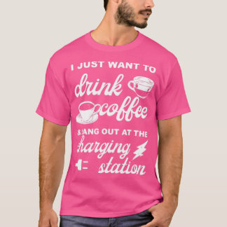 Coffee Charging Station Electric Auto Sports Car G T-Shirt