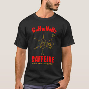 Coffee Chemical Structure Caffeine Molecule Chemis T-Shirt