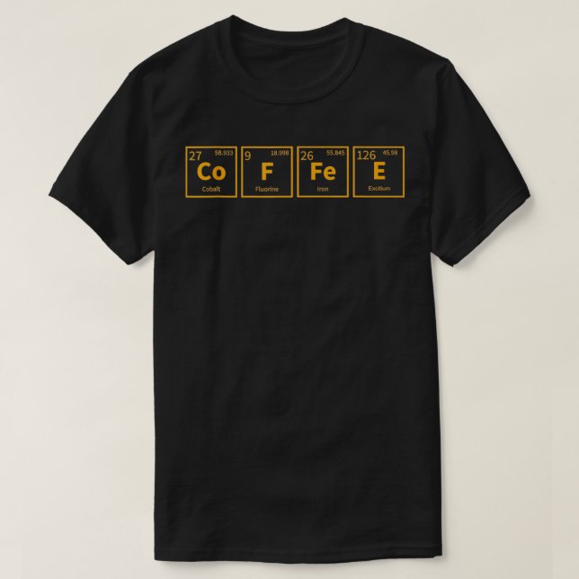 Coffee Chemistry  T-Shirt (Design Front)