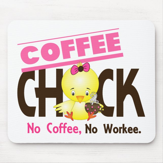 Coffee Chick 2 Mouse Mat (Front)