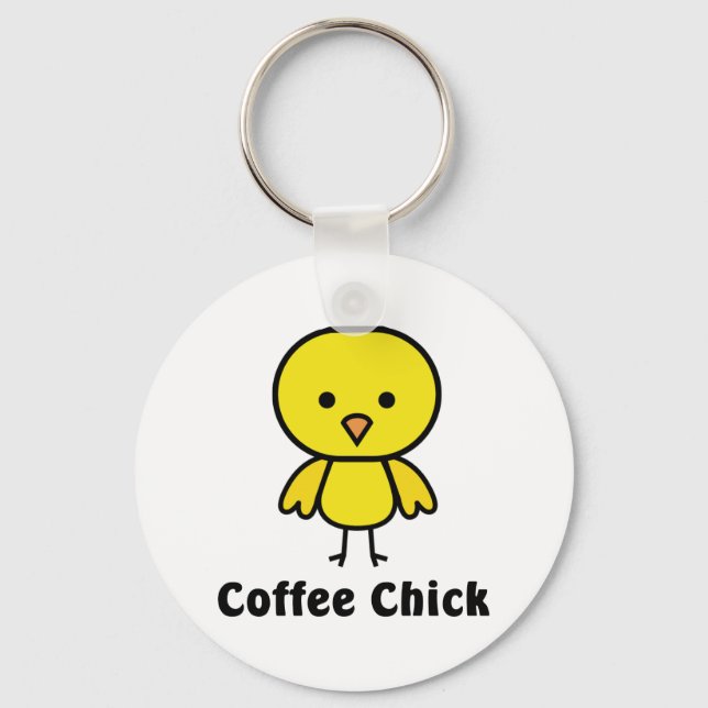 Coffee Chick Key Ring (Front)