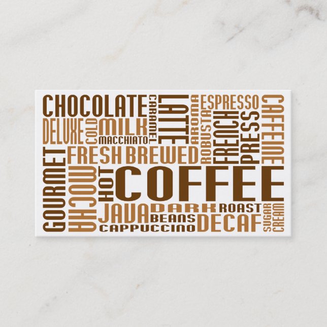 coffee (chit chat) loyalty card (Front)