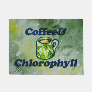 Coffee & Chlorophyll Plant Lady Coffee Lover       Doormat