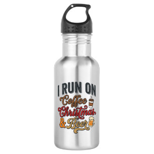 Coffee Christmas Beer Holiday Drinking Design 532 Ml Water Bottle