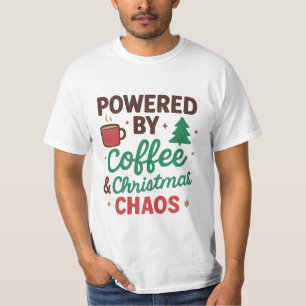 Coffee & Christmas Chaos Funny Shirt
