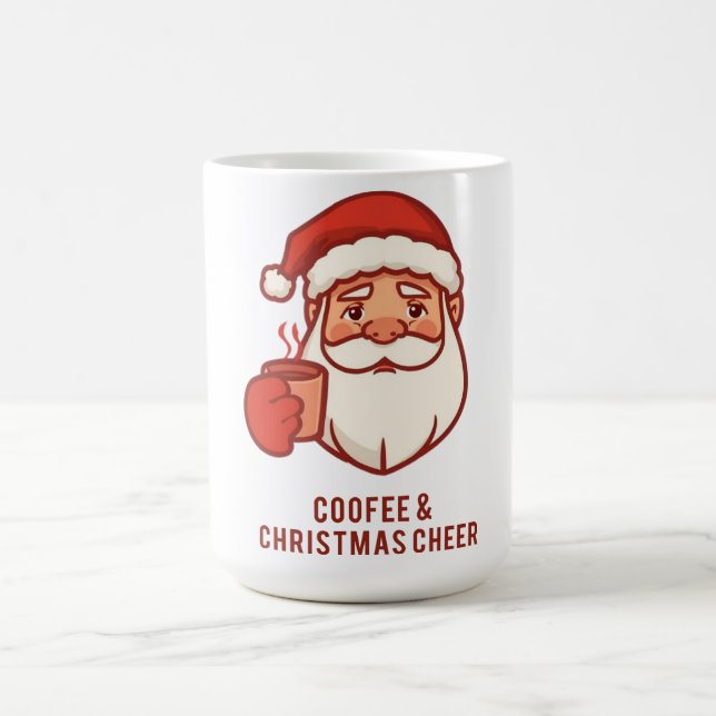 Coffee & Christmas Cheer Santa Mug (Center)