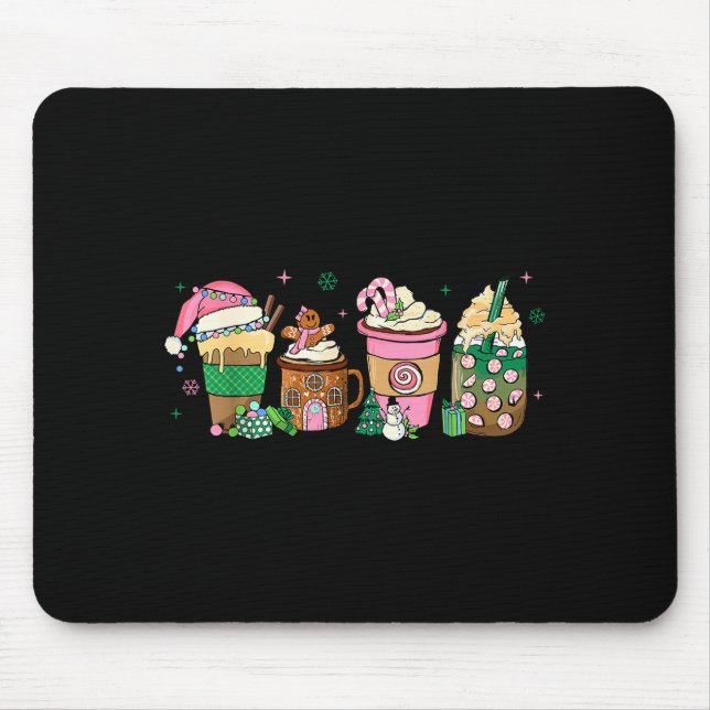 Coffee Christmas Gingerbread Nk Women Latte Cozy W Mouse Mat (Front)