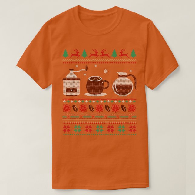 Coffee christmas ugly christmas sweater (Design Front)