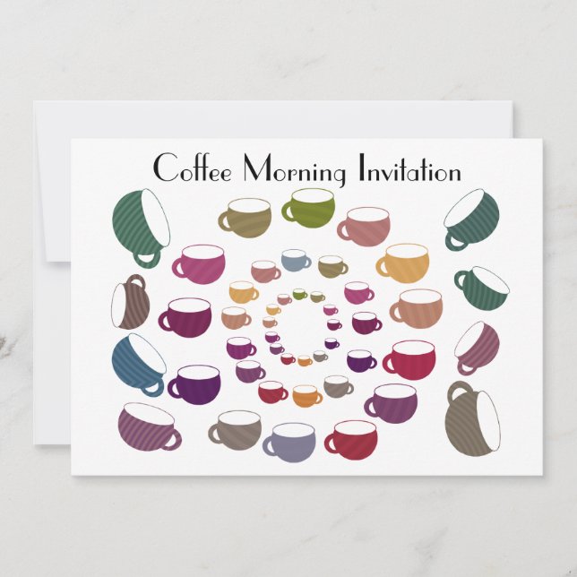 Coffee Circle Invitation Card (Front)