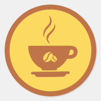 Coffee Classic Round Sticker