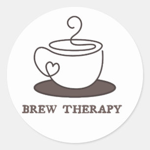 Coffee  classic round sticker