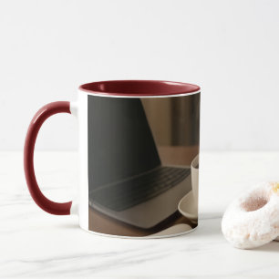 "Coffee & Clicks Mug – Steam, Shopping, and Lap