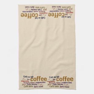 Coffee Cloud kitchen towel