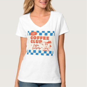 Coffee Club 50s vibe – Adorable Coffee Lover T-Shirt