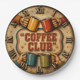 Coffee Club Paper Plate