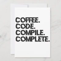 Coffee Code Compile Complete Funny Programmer Geek