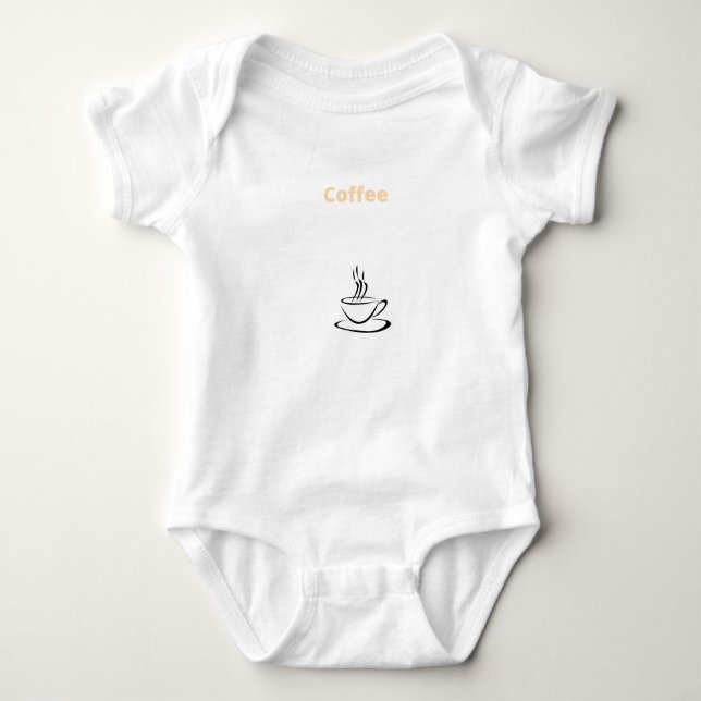 Coffee - Coffee Baby Bodysuit (Front)