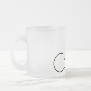 COFFEE Coffee CAFFEINE STRUCTURAL FORMULA Frosted Glass Coffee Mug