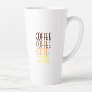 COFFEE COFFEE COFFEE COFFEE      LATTE MUG