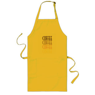 COFFEE COFFEE COFFEE COFFEE  LONG APRON
