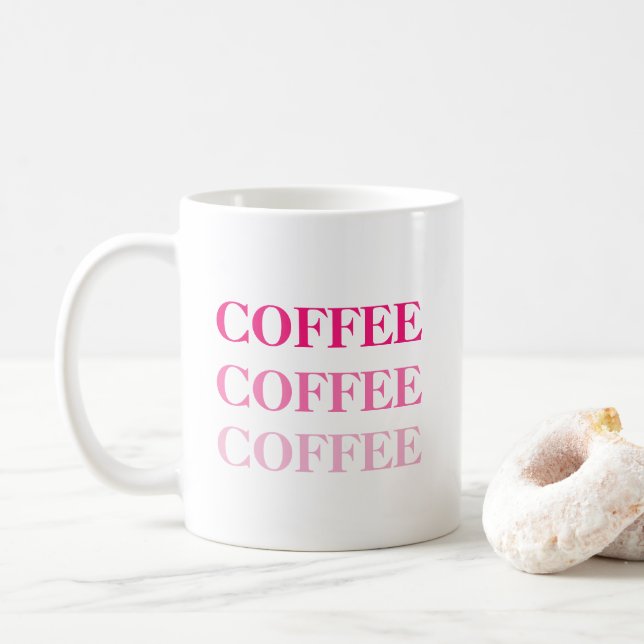 Coffee Coffee Coffee Mug (With Donut)