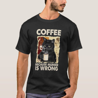 Coffee Coffee  Cute Cat V neck T-Shirt