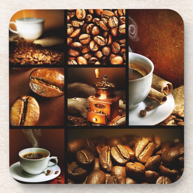 Coffee Collage 2 Coaster (Front)