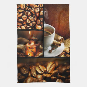 Coffee Collage 2 Tea Towel