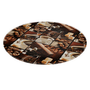 Coffee Collage Cutting Board