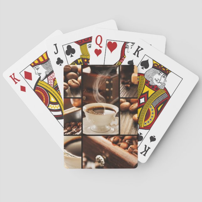 Coffee Collage Playing Cards (Back)