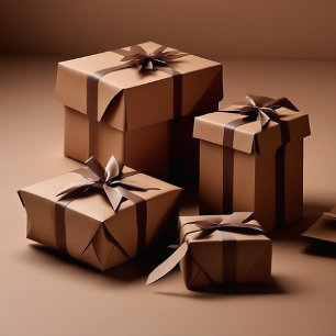 Coffee colored wrapping paper