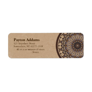Coffee Colours Abstract Mandala