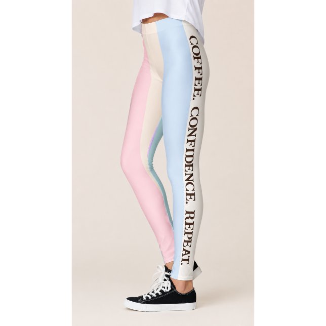 Coffee Confidence Repeat Coffee Leggings (Creator Uploaded)